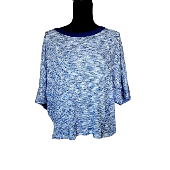 NWT Free People Movement Sky Blue Combo Dolman Sleeve Top Size Large - Picture 1 of 8